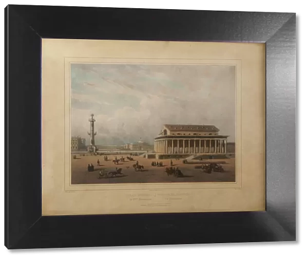 Stock exchange in Saint Petersburg, End 1840s. Creator: Bichebois, Louis-Pierre-Alphonse