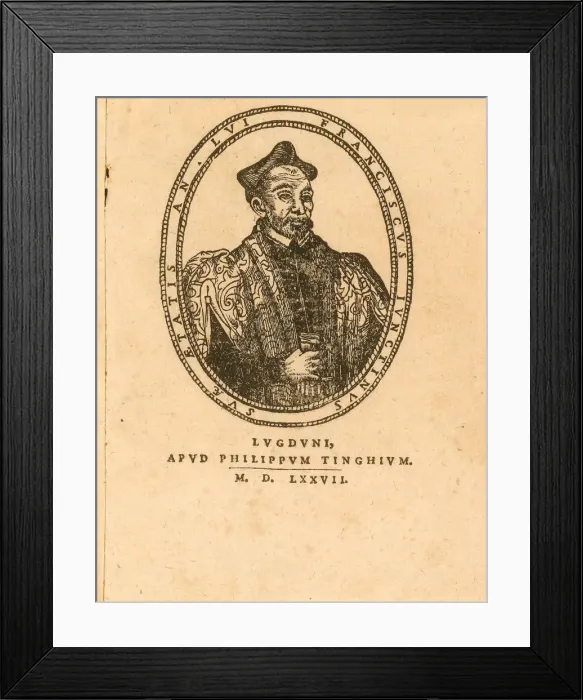Framed Print : Portrait of Francesco Giuntini (1523-1590), 1577. Creator: Anonymous Framed Print : Portrait of Francesco Giuntini (1523-1590), 1577. Creator: Anonymous