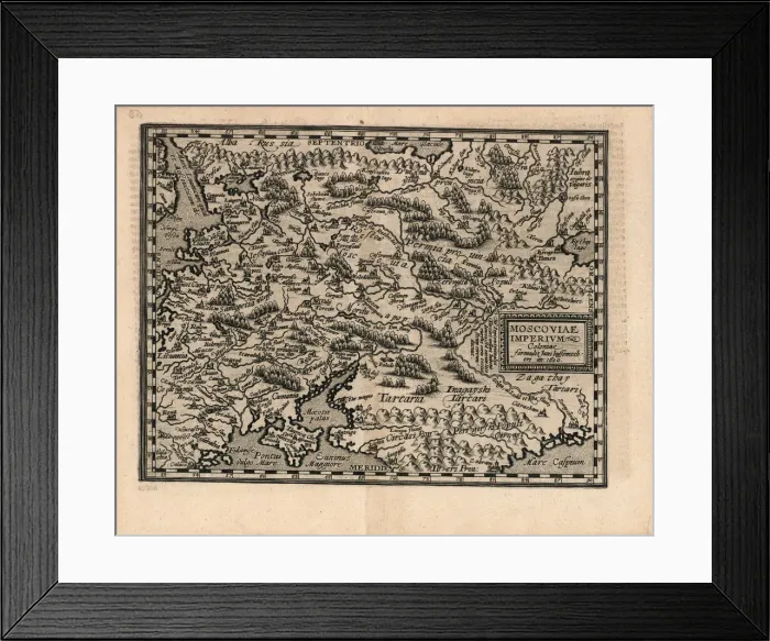 Framed Print : Moscoviae Imperium, 1600. Creator: Quad, Matthias (1557-1613) Framed Print : Moscoviae Imperium, 1600. Creator: Quad, Matthias (1557-1613)