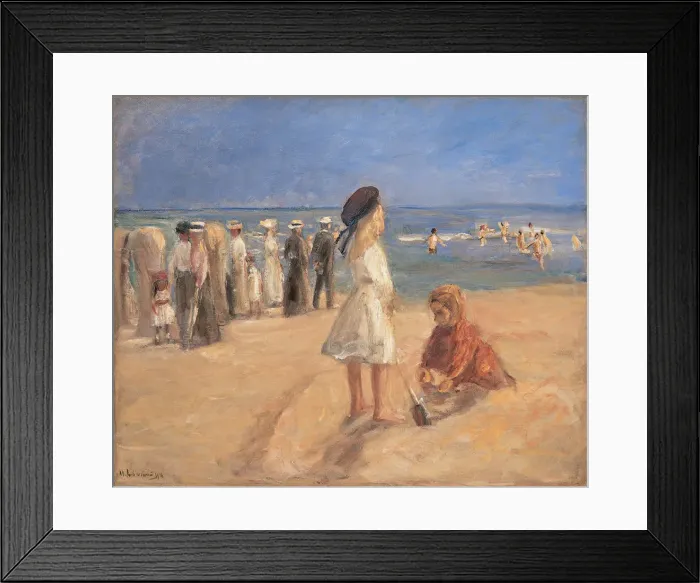 Framed Print : Beach life, 1916. Creator: Liebermann, Max (1847-1935) Framed Print : Beach life, 1916. Creator: Liebermann, Max (1847-1935)