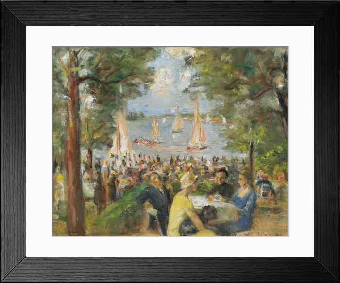 Framed Print : Garden restaurant at the Havel, 1934. Creator: Liebermann, Max (1847-1935) Framed Print : Garden restaurant at the Havel, 1934. Creator: Liebermann, Max (1847-1935)