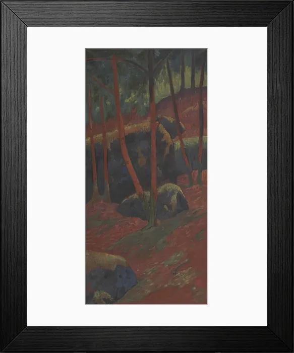 Framed Print : Le Bois rouge, c. 1895. Creator: Serusier, Paul (1864-1927) Framed Print : Le Bois rouge, c. 1895. Creator: Serusier, Paul (1864-1927)