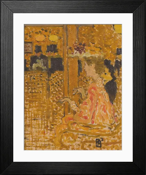 Framed Print : Au Bar, 1892. Creator: Bonnard, Pierre (1867-1947) Framed Print : Au Bar, 1892. Creator: Bonnard, Pierre (1867-1947)