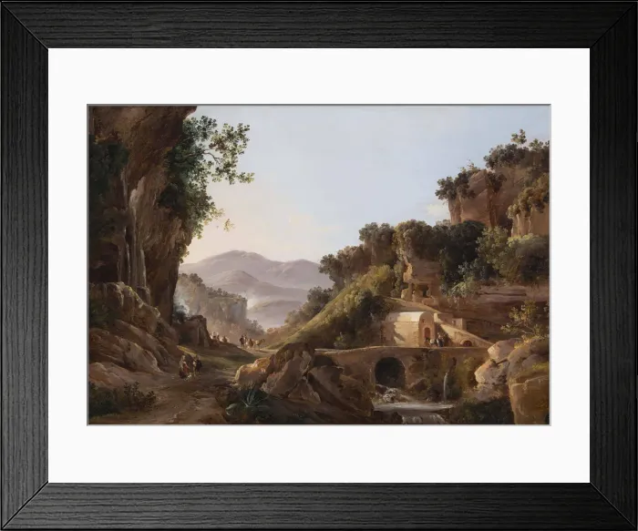 Framed Print : Cava de Tirreni, 1857. Creator: Carelli, Consalvo (Gonsalvo) (1818-1900) Framed Print : Cava de Tirreni, 1857. Creator: Carelli, Consalvo (Gonsalvo) (1818-1900)