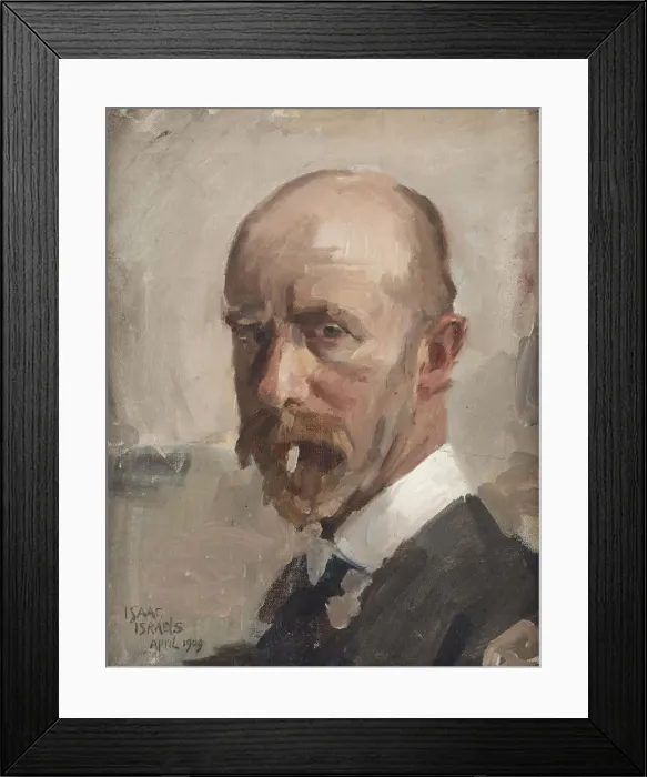 Framed Print : Self-Portrait with cigaret, 1909. Creator: Israels, Isaac (1865-1934) Framed Print : Self-Portrait with cigaret, 1909. Creator: Israels, Isaac (1865-1934)