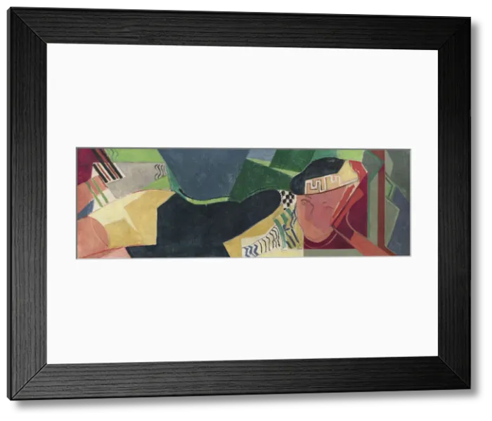 Framed Print : Lying woman, ca 1931. Creator: Moll, Oskar (1875-1947) Framed Print : Lying woman, ca 1931. Creator: Moll, Oskar (1875-1947)