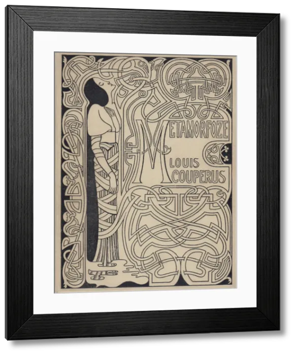 Framed Print : Cover design Metamorfoze by Louis Couperus, 1897. Creator: Toorop, Jan (1858-1928) Framed Print : Cover design Metamorfoze by Louis Couperus, 1897. Creator: Toorop, Jan (1858-1928)