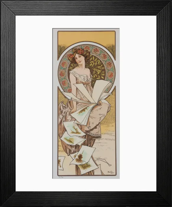 Framed Print : Champenois Calendar, ca 1897. Creator: Mucha, Alfons Marie (1860-1939) Framed Print : Champenois Calendar, ca 1897. Creator: Mucha, Alfons Marie (1860-1939)