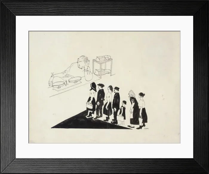 Framed Print : The Queue, 1920. Creator: Moor, Dmitri Stachievich (1883-1946) Framed Print : The Queue, 1920. Creator: Moor, Dmitri Stachievich (1883-1946)