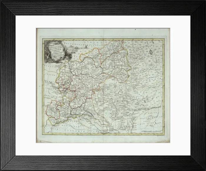 Framed Print : General Map of Kazan Governorate, 1779. Creator: Chernoi (Cherny), Fyodor Osipovich (1745-1790) Framed Print : General Map of Kazan Governorate, 1779. Creator: Chernoi (Cherny), Fyodor Osipovich (1745-1790)