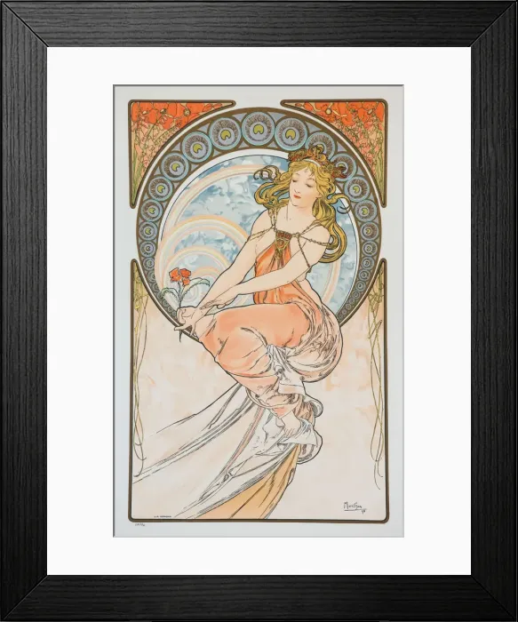 Framed Print : Painting (From the series The Arts), 1898. Creator: Mucha, Alfons Marie (1860-1939) Framed Print : Painting (From the series The Arts), 1898. Creator: Mucha, Alfons Marie (1860-1939)