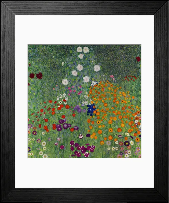 Framed Print : Farm Garden (Flower Garden), 1907. Creator: Klimt, Gustav (1862-1918) Framed Print : Farm Garden (Flower Garden), 1907. Creator: Klimt, Gustav (1862-1918)