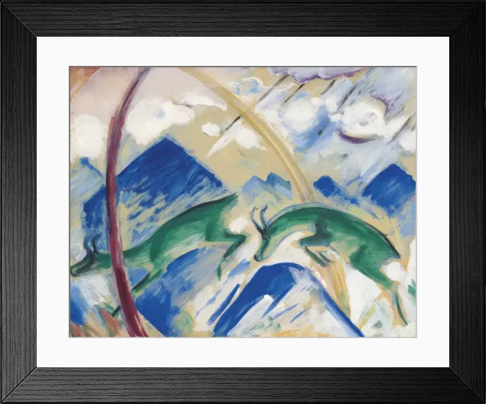 Framed Print : The chamois, 1911. Creator: Marc, Franz (1880-1916) Framed Print : The chamois, 1911. Creator: Marc, Franz (1880-1916)