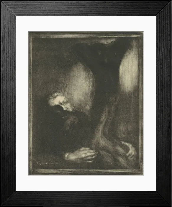 Framed Print : Auguste Rodin, 1900. Creator: Carriere, Eugene (1849-1906) Framed Print : Auguste Rodin, 1900. Creator: Carriere, Eugene (1849-1906)