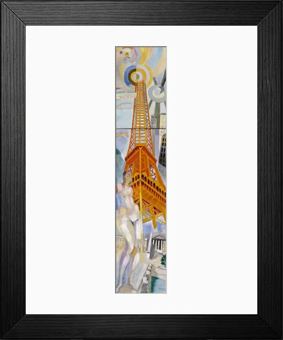 Framed Print : La Ville de Paris, la Femme et la Tour Eiffel, 1925. Creator: Delaunay, Robert (1885-1941) Framed Print : La Ville de Paris, la Femme et la Tour Eiffel, 1925. Creator: Delaunay, Robert (1885-1941)