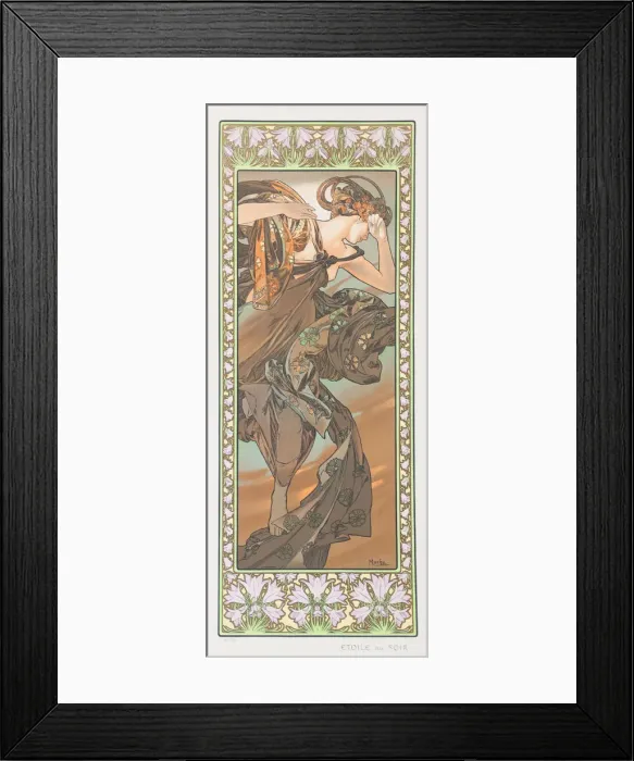Framed Print : Etoile Du Soir (The Evening Star), 1902. Creator: Mucha, Alfons Marie (1860-1939) Framed Print : Etoile Du Soir (The Evening Star), 1902. Creator: Mucha, Alfons Marie (1860-1939)