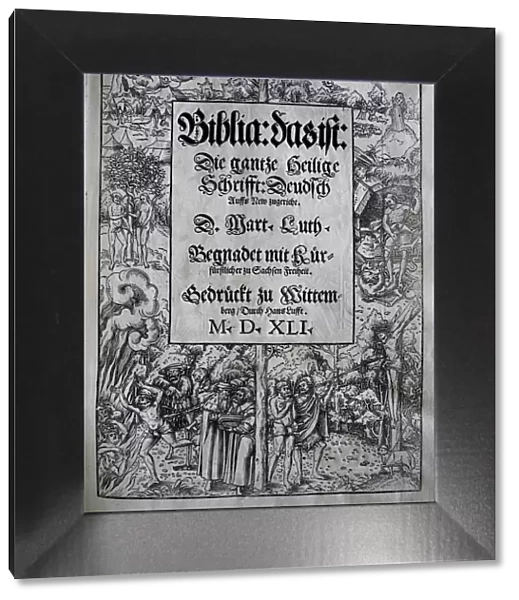 Cover design Biblia by Martin Luther, 1541. Creator: Cranach, Lucas, the Younger