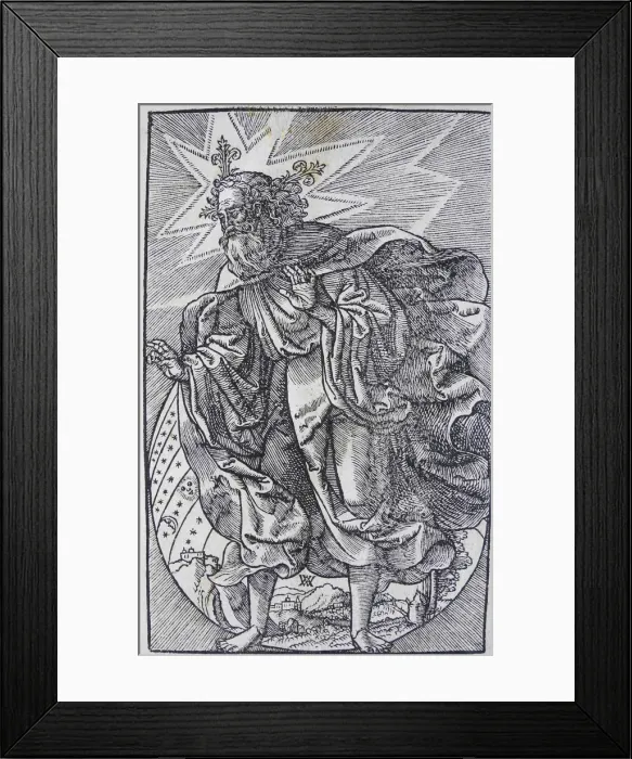 Framed Print : The Creation of the World, from the Worms Bible, 1529. Creator: Woensam Framed Print : The Creation of the World, from the Worms Bible, 1529. Creator: Woensam