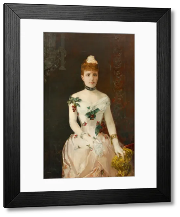 Framed Print : Maria Christina of Austria (1858-1929), Queen of Spain, 1888. Creator: Sorolla y Bastida Framed Print : Maria Christina of Austria (1858-1929), Queen of Spain, 1888. Creator: Sorolla y Bastida