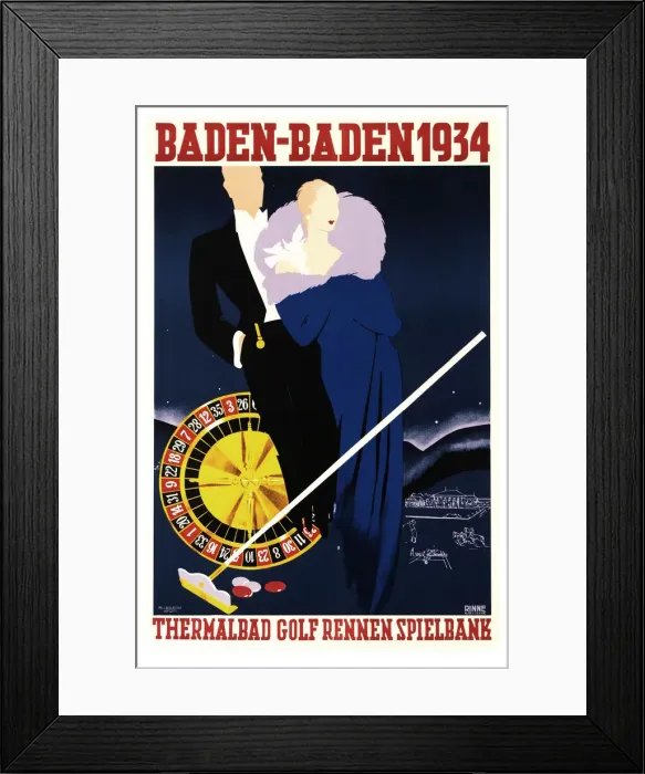 Framed Print : Baden-Baden 1934, 1934. Creator: Rinne, Felix (active 1930s-1940s) Framed Print : Baden-Baden 1934, 1934. Creator: Rinne, Felix (active 1930s-1940s)