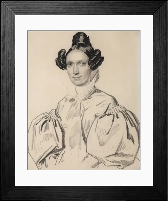 Framed Print : Portrait of Olga Nikolaevna Talyzina, nee Zubova (1803-1882), Early 1830s. Creator: Hampeln Framed Print : Portrait of Olga Nikolaevna Talyzina, nee Zubova (1803-1882), Early 1830s. Creator: Hampeln