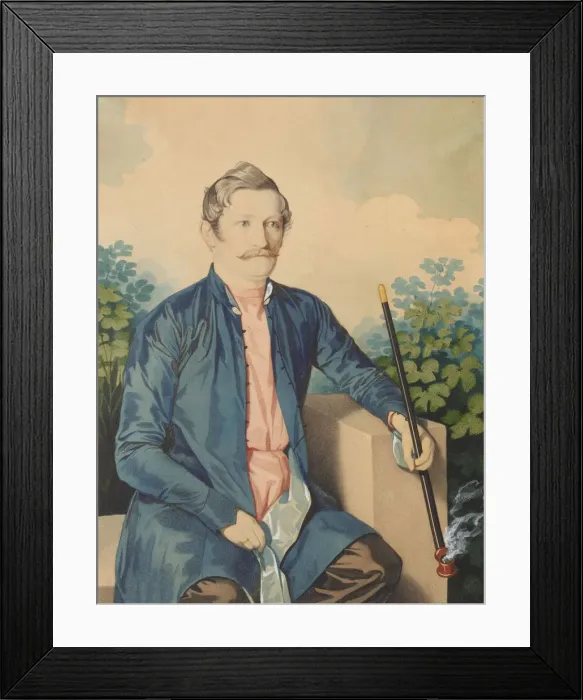 Framed Print : Portrait of A. A. Chizhov, c. 1846. Creator: Hampeln, Carl, von (1794-after 1880) Framed Print : Portrait of A. A. Chizhov, c. 1846. Creator: Hampeln, Carl, von (1794-after 1880)