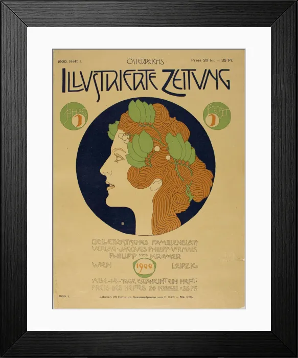 Framed Print : Osterreichs Illustrierte Zeitung, 1900. Creator: Moser, Koloman (1868-1918) Framed Print : Osterreichs Illustrierte Zeitung, 1900. Creator: Moser, Koloman (1868-1918)