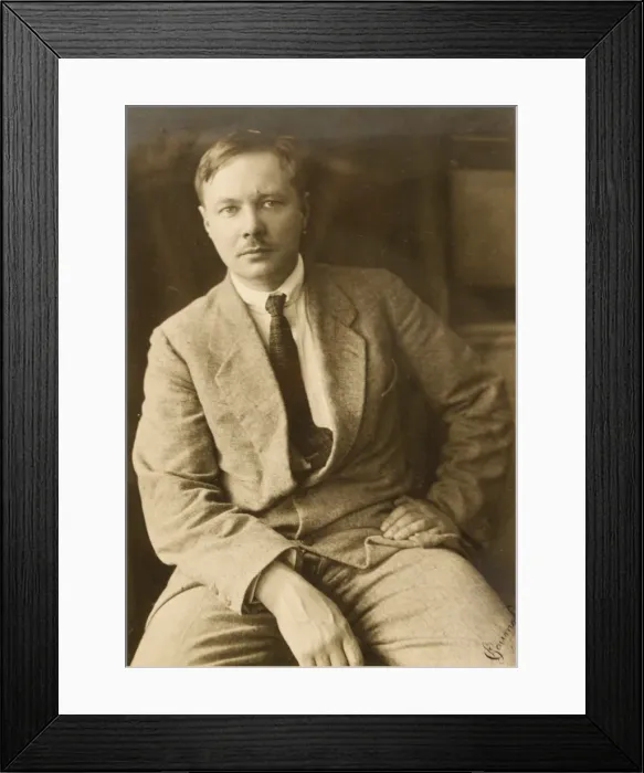 Framed Print : Mikhail Fyodorovich Larionov (1881-1964), Early 1920s. Creator: Anonymous Framed Print : Mikhail Fyodorovich Larionov (1881-1964), Early 1920s. Creator: Anonymous