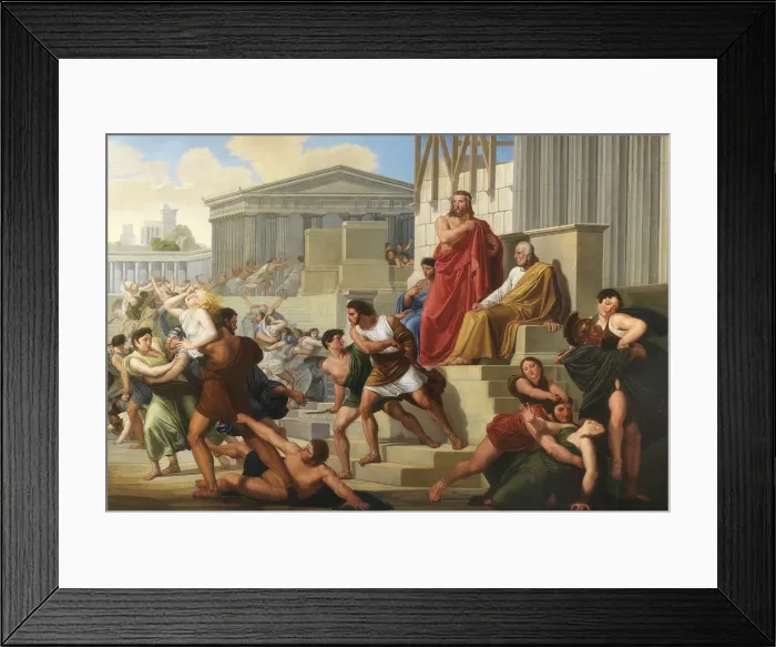 Framed Print : The Rape of the Sabine Women, 1823-1824. Creator: Palagi, Pelagio (1775-1860) Framed Print : The Rape of the Sabine Women, 1823-1824. Creator: Palagi, Pelagio (1775-1860)
