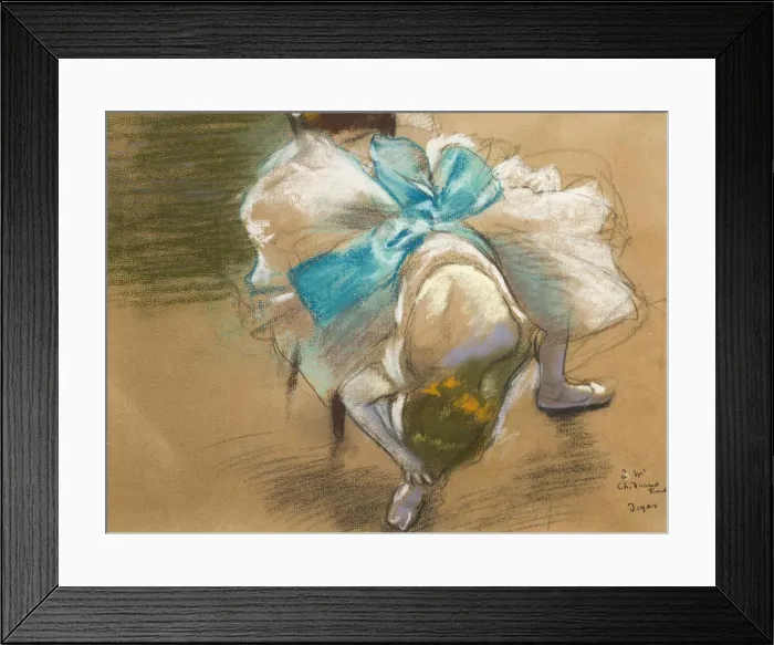 Framed Print : Danseuse rattachant son chausson, 1887. Creator: Degas, Edgar (1834-1917) Framed Print : Danseuse rattachant son chausson, 1887. Creator: Degas, Edgar (1834-1917)