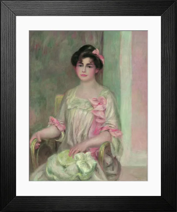 Framed Print : Portrait de Madame Josse Bernheim-Dauberville (nee Mathilde Adler), 1901. Creator: Renoir Framed Print : Portrait de Madame Josse Bernheim-Dauberville (nee Mathilde Adler), 1901. Creator: Renoir