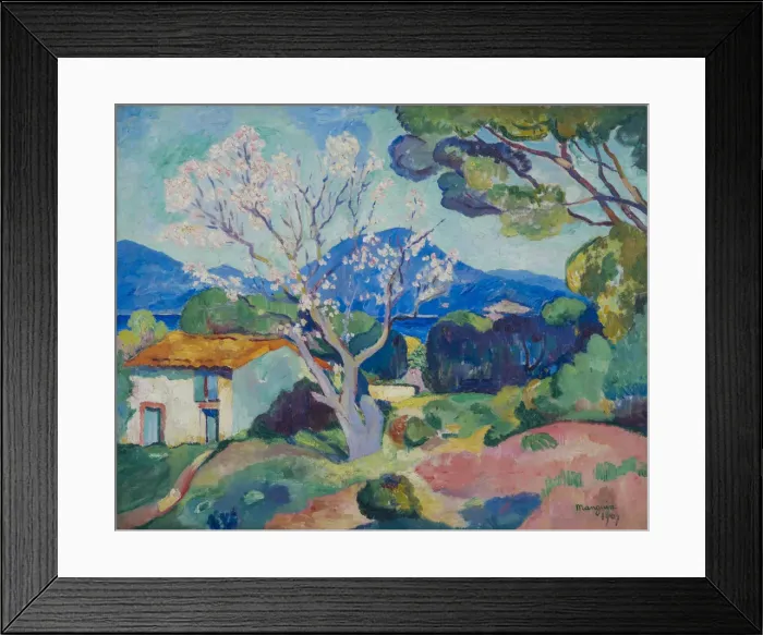 Framed Print : L Amandier en fleurs, 1907. Creator: Manguin, Henri Charles (1874-1949) Framed Print : L Amandier en fleurs, 1907. Creator: Manguin, Henri Charles (1874-1949)