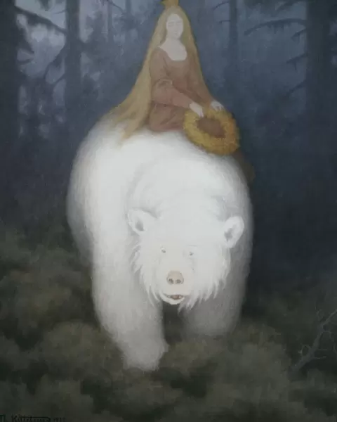 White-Bear-King-Valemon, 1912. Creator: Kittelsen, Theodor (1857-1914)