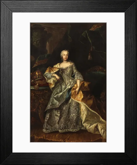 Framed Print : Maria Theresa as the Queen of Hungary, 1740-1741. Creator: Anonymous Framed Print : Maria Theresa as the Queen of Hungary, 1740-1741. Creator: Anonymous
