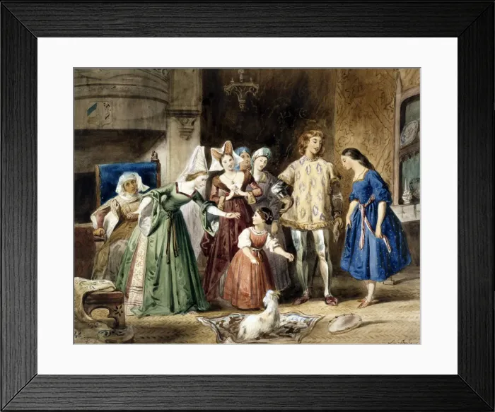 Framed Print : Esmeralda at Madame de Gondelaurier. The Hunchback of Notre-Dame by Victor Hugo, 1831 Framed Print : Esmeralda at Madame de Gondelaurier. The Hunchback of Notre-Dame by Victor Hugo, 1831