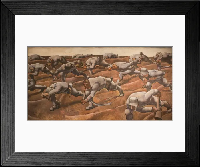 Framed Print : The Nameless, 1916. Creator: Egger-Lienz, Albin (1868-1926) Framed Print : The Nameless, 1916. Creator: Egger-Lienz, Albin (1868-1926)