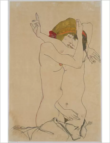 Two Women Embracing, 1913. Creator: Schiele, Egon (1890-1918)