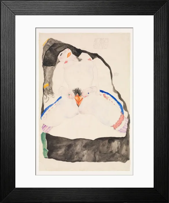 Framed Print : Observed in a Dream, 1911. Creator: Schiele, Egon (1890-1918) Framed Print : Observed in a Dream, 1911. Creator: Schiele, Egon (1890-1918)
