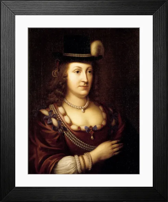 Framed Print : Leonora Christina, Countess Ulfeldt (1621-1698), 1650. Creator: Anonymous Framed Print : Leonora Christina, Countess Ulfeldt (1621-1698), 1650. Creator: Anonymous