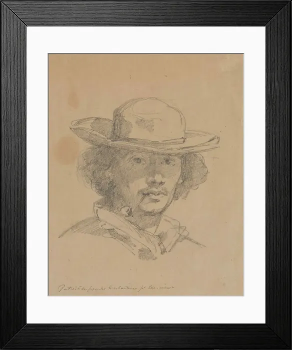 Framed Print : Self-Portrait. Creator: Desboutin, Marcellin Gilbert (1823-1902) Framed Print : Self-Portrait. Creator: Desboutin, Marcellin Gilbert (1823-1902)