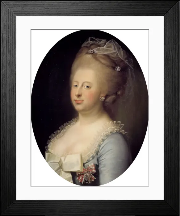 Framed Print : Portrait of Caroline Matilda of Great Britain (1751-1775), Queen of Denmark, 1771 Framed Print : Portrait of Caroline Matilda of Great Britain (1751-1775), Queen of Denmark, 1771