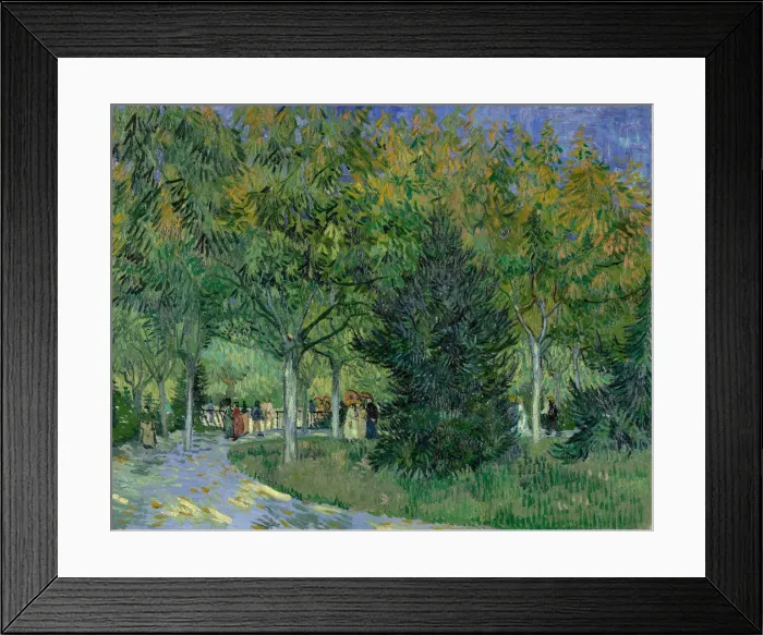 Framed Print : Path in the Park of Arles, 1888. Creator: Gogh, Vincent, van (1853-1890) Framed Print : Path in the Park of Arles, 1888. Creator: Gogh, Vincent, van (1853-1890)