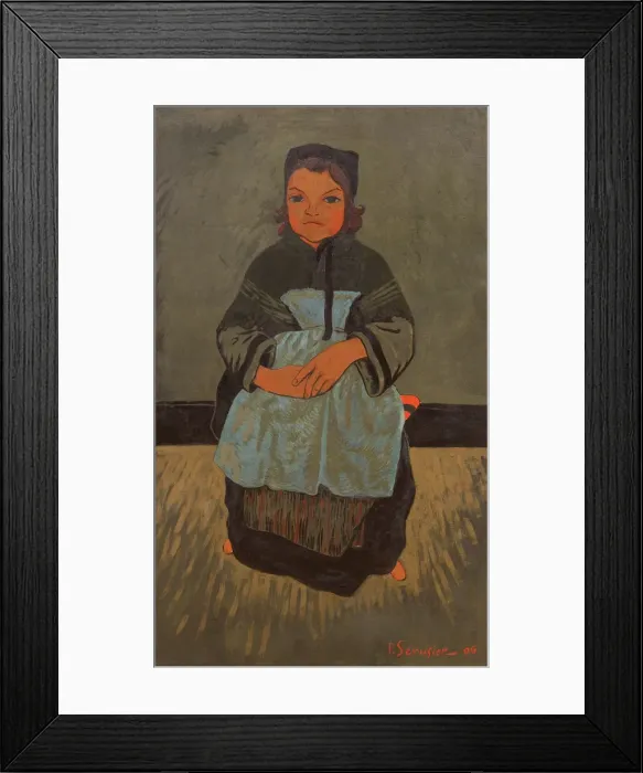 Framed Print : Breton girl, Marie Francisaille, 1896. Creator: Serusier, Paul (1864-1927) Framed Print : Breton girl, Marie Francisaille, 1896. Creator: Serusier, Paul (1864-1927)