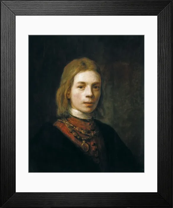 Framed Print : Self-Portrait, 1645. Creator: Hoogstraten, Samuel Dirksz, van (1627-1678) Framed Print : Self-Portrait, 1645. Creator: Hoogstraten, Samuel Dirksz, van (1627-1678)