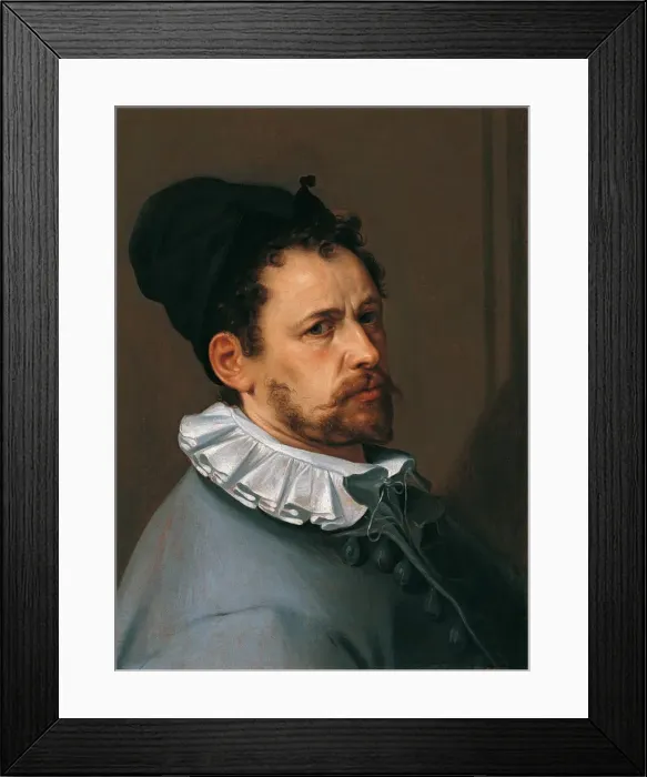 Framed Print : Self-Portrait, ca 1585. Creator: Spranger, Bartholomeus (1546-1611) Framed Print : Self-Portrait, ca 1585. Creator: Spranger, Bartholomeus (1546-1611)