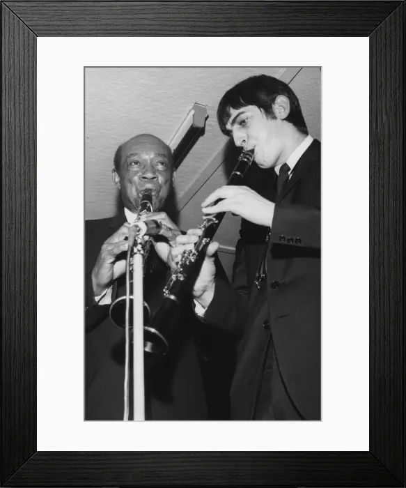 Framed Print : Edmond Hall, Andy Cooper and Alan Elsdon Band, 1966. Creator: Brian Foskett Framed Print : Edmond Hall, Andy Cooper and Alan Elsdon Band, 1966. Creator: Brian Foskett