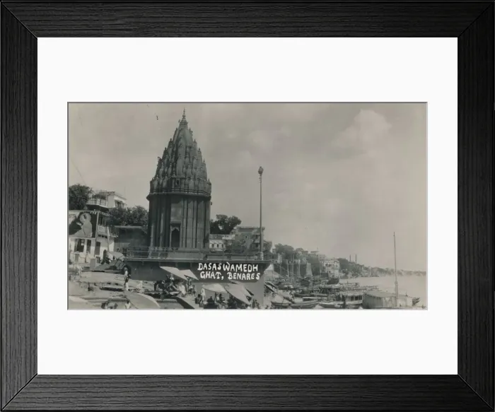 Framed Print : Dasaswamedh Ghat, Benares. Creator: Unknown Framed Print : Dasaswamedh Ghat, Benares. Creator: Unknown