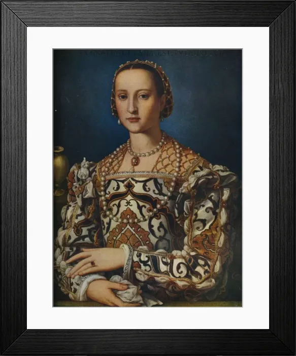 Framed Print : Eleonora di Toledo, c1562-1572, (1930). Creator: Agnolo Bronzino Framed Print : Eleonora di Toledo, c1562-1572, (1930). Creator: Agnolo Bronzino