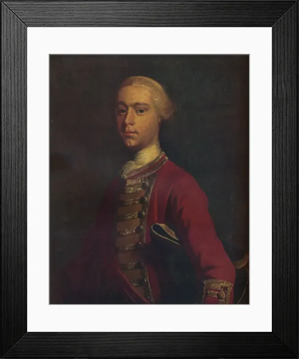 Framed Print : General James Wolfe (1727-1759) as a Young Man, 19th century, (1930). Creator: Unknown Framed Print : General James Wolfe (1727-1759) as a Young Man, 19th century, (1930). Creator: Unknown