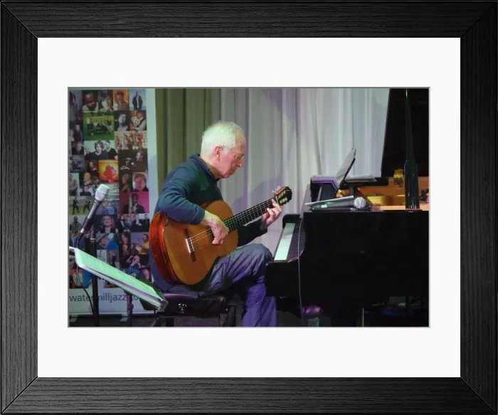 Framed Print : John Williams, Watermill Jazz Club, Dorking, Surrey, UK, 14 May 2019. Creator: Brian O Connor Framed Print : John Williams, Watermill Jazz Club, Dorking, Surrey, UK, 14 May 2019. Creator: Brian O Connor